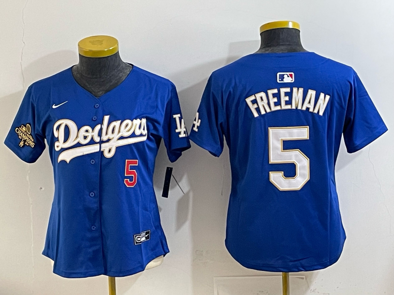 Youth Los Angeles Dodgers #5 Freeman blue Nike NFL 2025 jersey 004